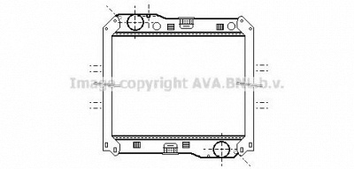 AVA QUALITY COOLING me2240 -  Радиатор, охлаждение двигателя